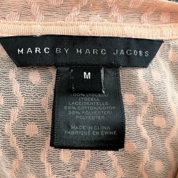 MARC by Marc Jacobs Ginger Rose Short Sleeve Round Neck Top Size M Medium - Picture 5 of 7